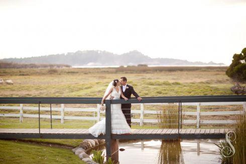 Carmel Valley Ranch Wedding | Shanti Duprez / Robert Lewis Stevenson Chapel / Mission Ranch / Kathryn Smith Flowers / Steve Ezzo & The Monterey Bay All-Stars / Cherie Cricchio / Main Event Transportation / Jinny's Bridal / Badgley Mischka / Von Vonni / Men's Wearhouse