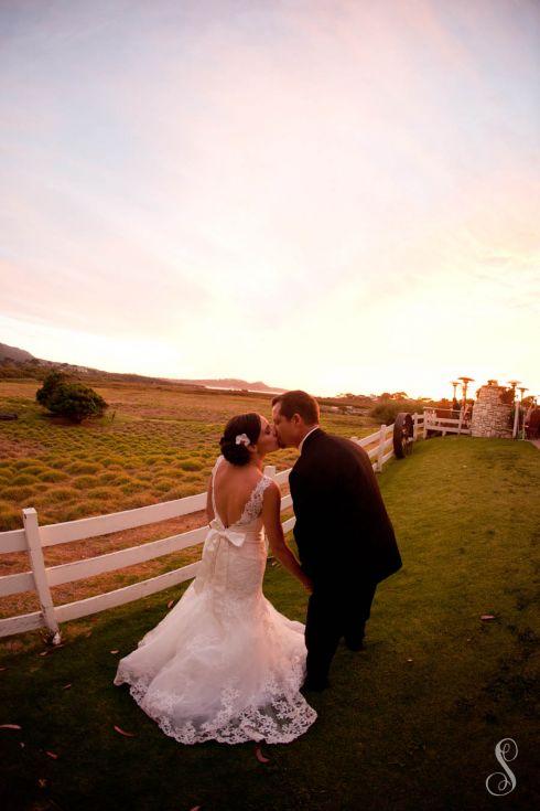 Carmel Valley Ranch Wedding | Shanti Duprez / Robert Lewis Stevenson Chapel / Mission Ranch / Kathryn Smith Flowers / Steve Ezzo & The Monterey Bay All-Stars / Cherie Cricchio / Main Event Transportation / Jinny's Bridal / Badgley Mischka / Von Vonni / Men's Wearhouse