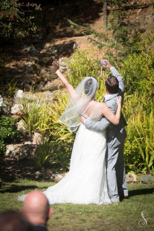 Shanti Duprez / Portraits by Shanti / Double Tree Berkley Marina / Hillside Community Church /  Yellow / Vegan / El Cerrito / Garden Wedding